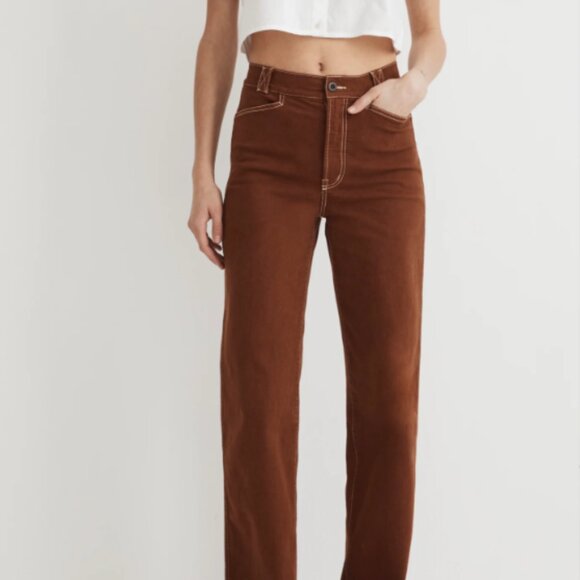 Madewell Emmett Garment-Dyed Pants size 26 - Picture 2 of 7